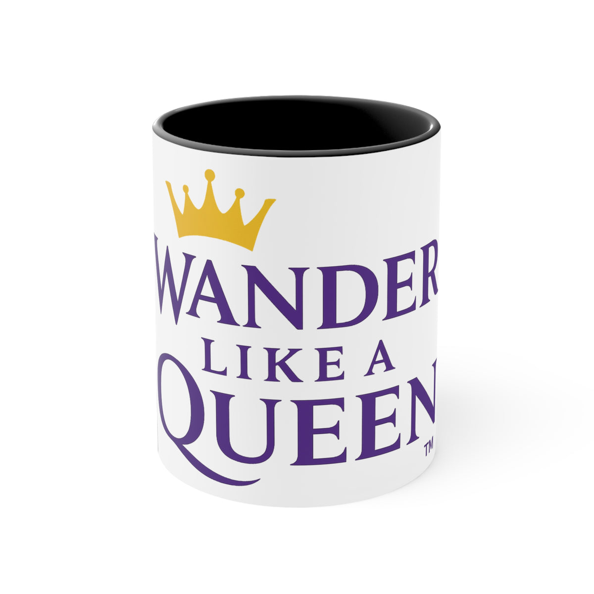Wander Like A Queen Colorful Accent Mug, 11oz