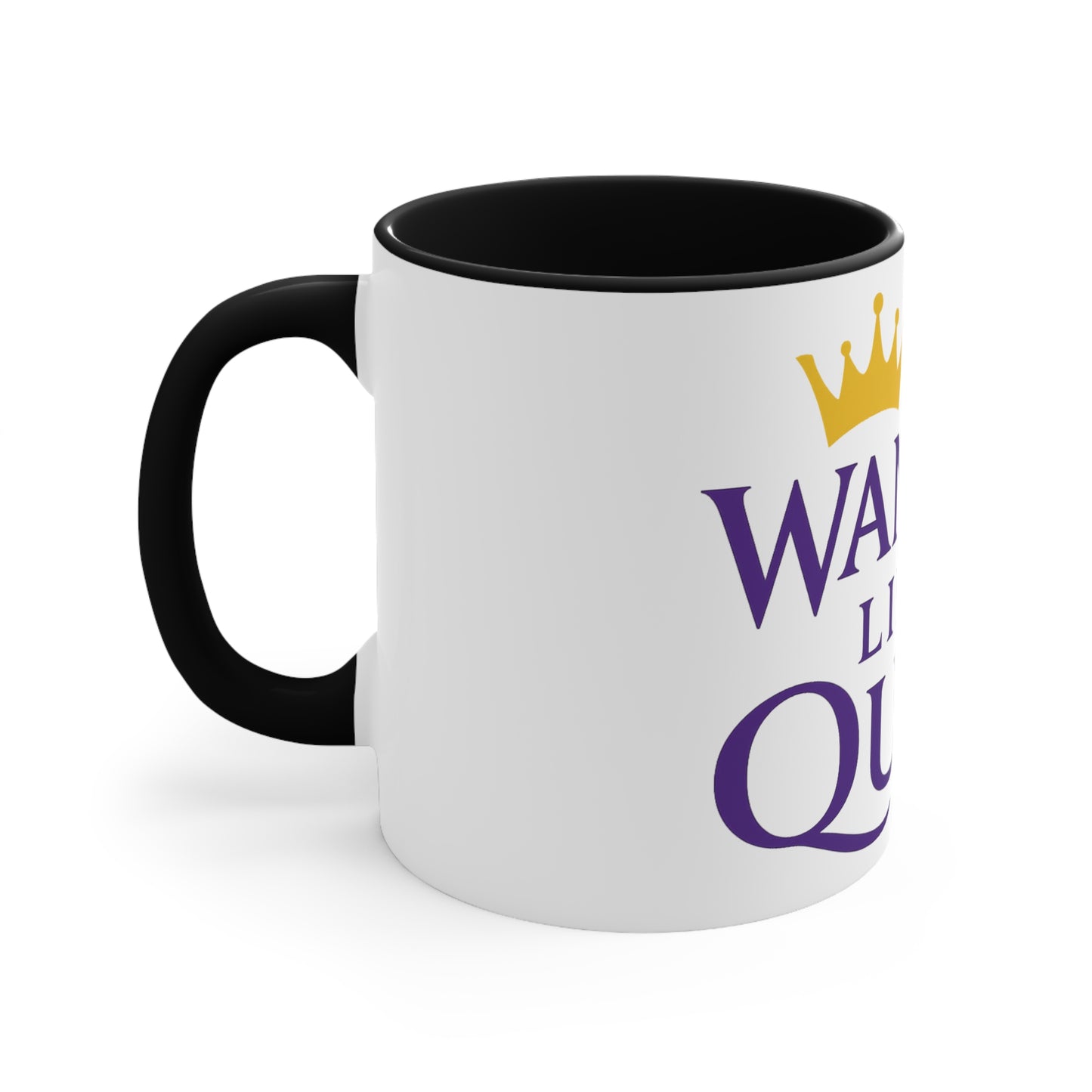 Wander Like A Queen Colorful Accent Mug, 11oz